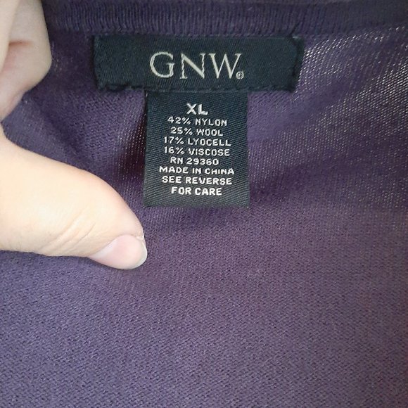 Violet Sweater with Detailed Front - Picture 3 of 3